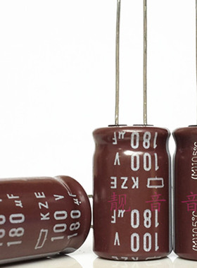 100V180UF 原装日本黑金刚 高频电解电容 180UF100V 规格：13X20