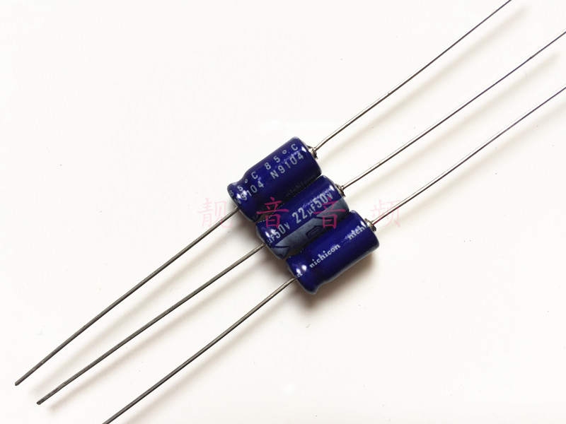 50V22UF 进口日本尼吉康 轴向卧式 音频电解电容 22UF50V 6X16