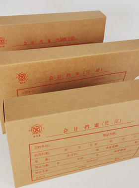 10个成文厚凭证盒会计整理盒