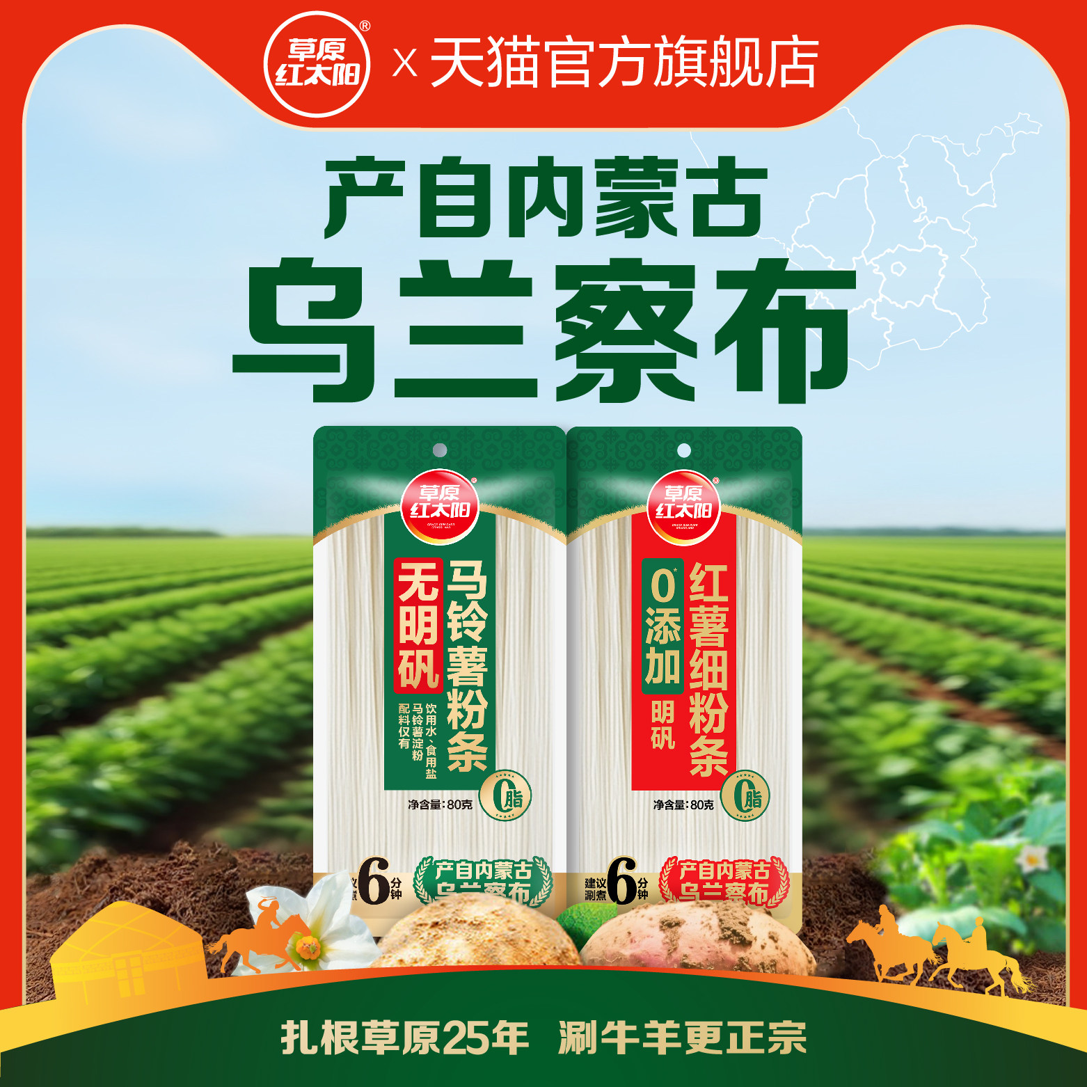 草原红太阳马铃薯粉土豆粉红薯粉袋装条火锅粉丝麻辣烫过桥米线,粮油调味/速食/干货/烘焙,地域特色/特产类调味品,淘宝优惠券,粉丝福利购,淘宝优惠卷