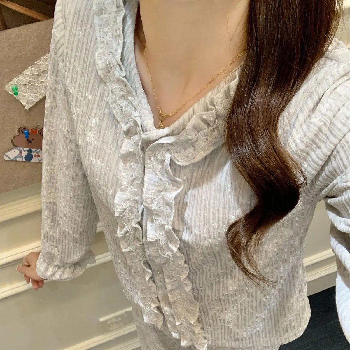 2025金丝绒宫廷风睡衣秋冬季可爱甜美ins女士薄绒带胸垫家居服少