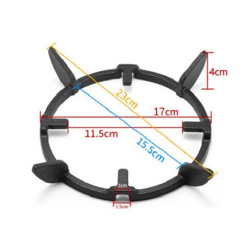 批发圆底尖底锅燃气灶支架 铸铁炉架防滑四爪煤气灶通用