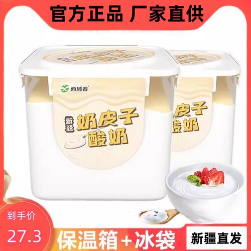 新疆特产西域春奶皮子原味酸奶