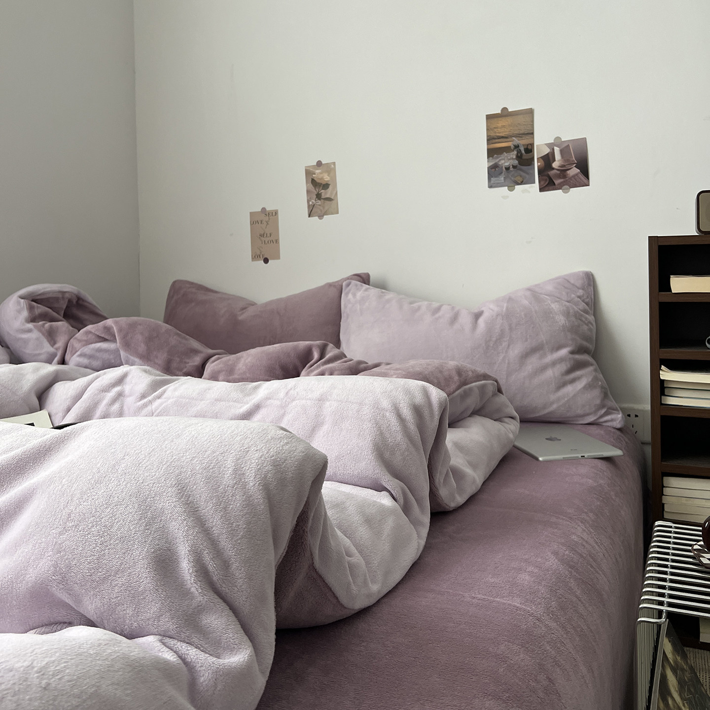 A类牛奶绒床上四件套加绒加厚被罩床单保暖珊瑚绒被套三件套床笠4