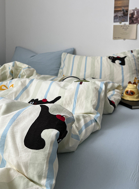 被套单件150x200x230cm单双人被罩枕套学生宿舍水洗棉被单180x220