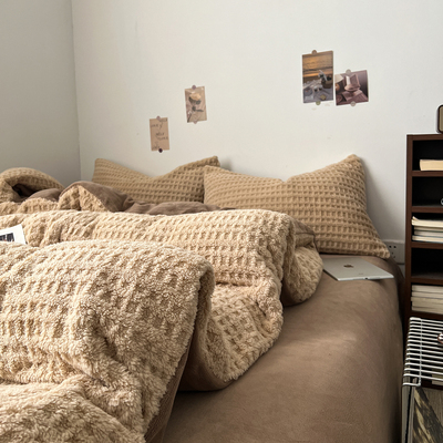 【小红书推荐】A类牛奶绒四件套