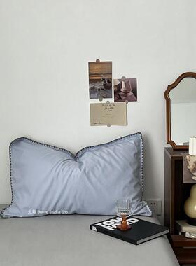 轻奢工艺款 I 48*74枕套一只单件单个装复古秋季全棉水洗棉枕头套