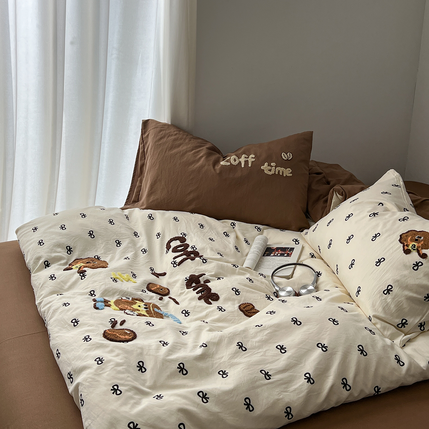 新款毛巾绣A类全棉纯棉四件套