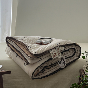 A类双层纱夏被可水洗纯棉全棉被芯空调被夏凉被凉感单双人被宿舍4