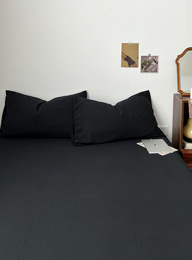 单件水洗棉床单床笠1.8m床罩床套三件套席梦思床垫防尘保护全包