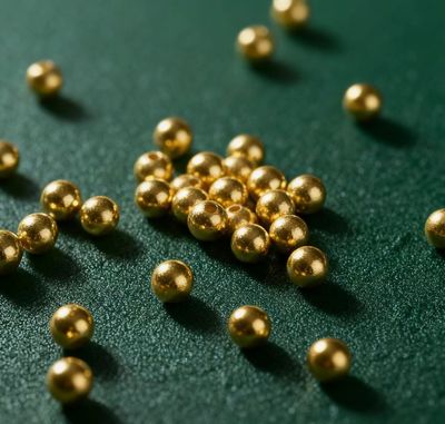 瑜凰珠宝黄金小金珠足金999光面纯金金珠转运珠编绳手串送老婆