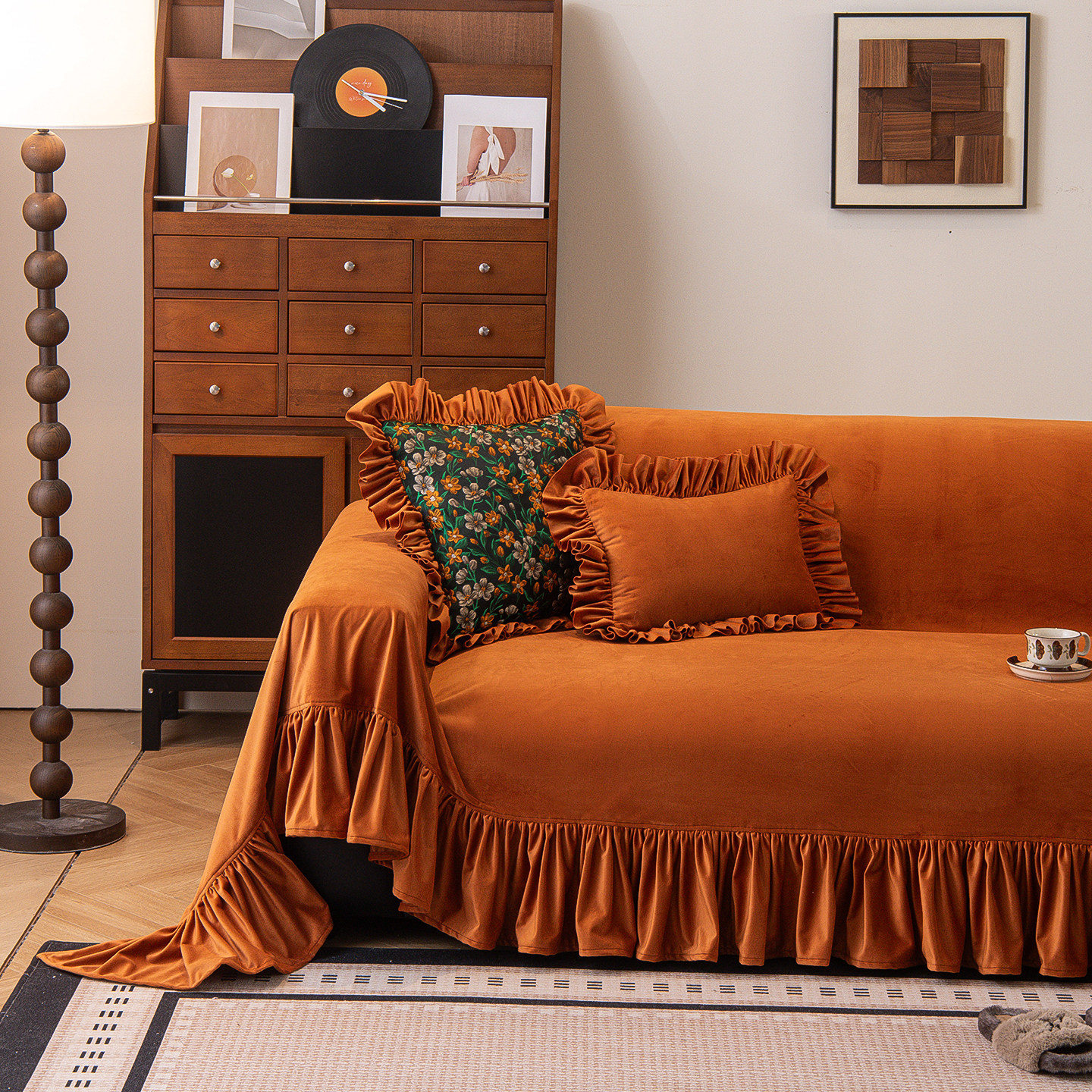 美拉德焦糖色沙发巾沙发套北欧简约现代通用型沙发坐垫全盖万能罩,居家布艺,沙发套,淘宝优惠券,粉丝福利购,淘宝优惠卷