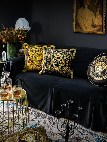 轻奢丝绒沙发巾沙发盖布