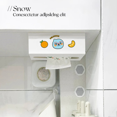 厨房纸巾架倒挂免打孔柜下纸巾盒