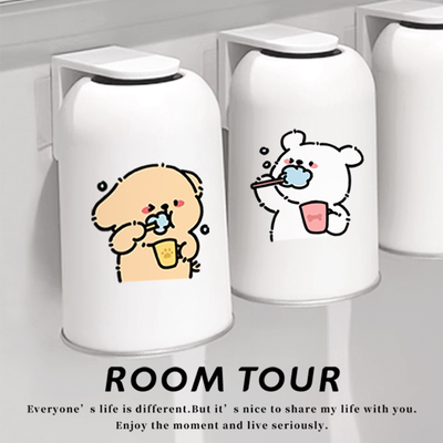 磁吸儿童漱口杯牙刷杯情侣款一对