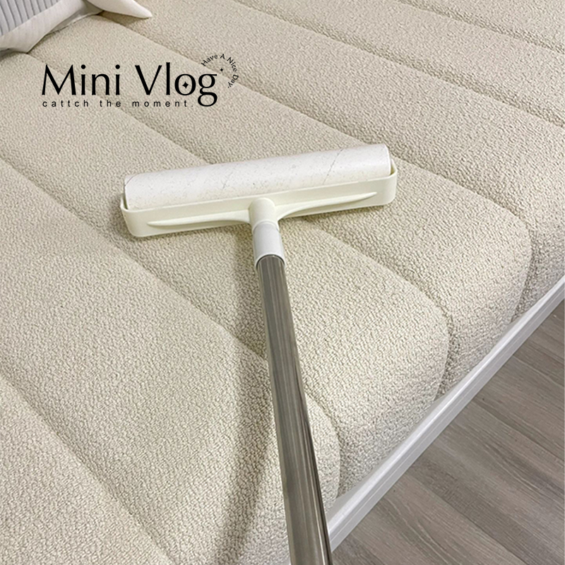 粘毛器长杆可撕式纸滚筒式去毛刷