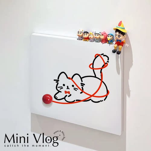 电表箱遮挡装饰画免打孔带提手