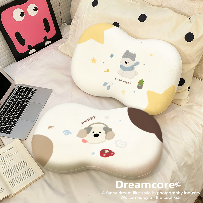 儿童枕头睡觉专用记忆棉猫肚枕