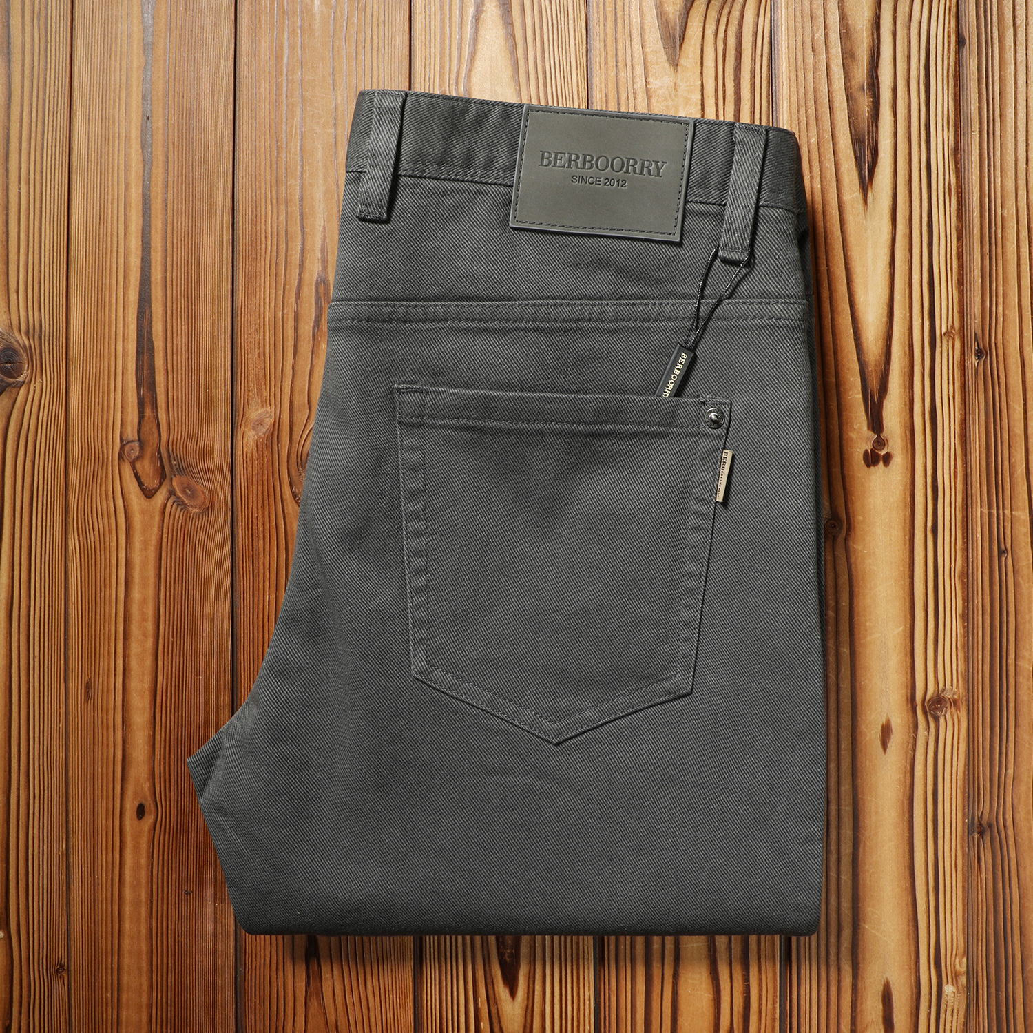 五袋款直筒柔软舒适质感休闲长裤