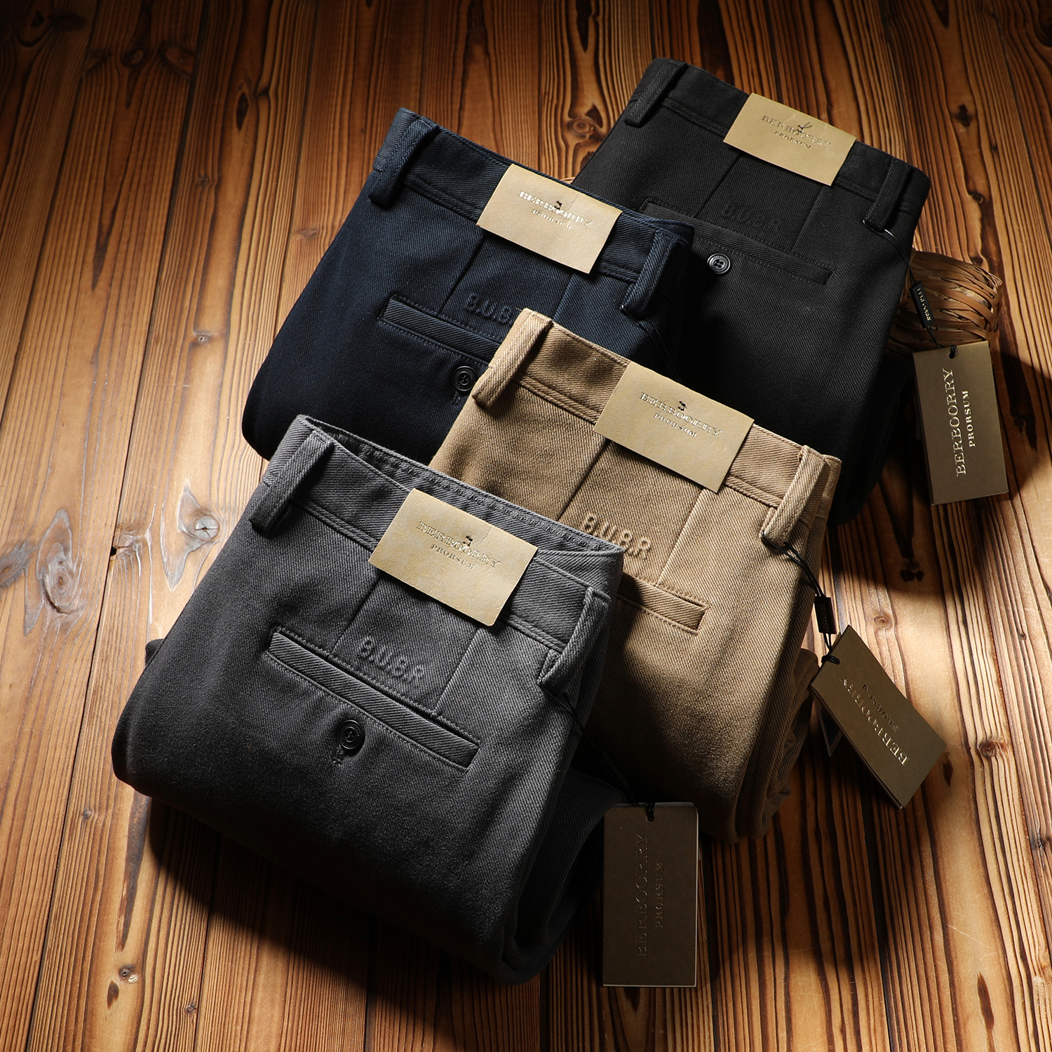 保暖丝一体绒厚款男士宽松休闲裤