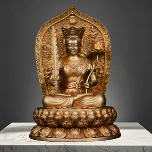 天禅全铜虚空藏菩萨佛像摆件生肖本命佛千手观音菩萨大日如来佛像