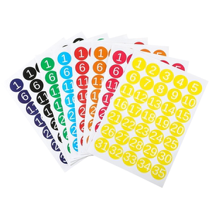 防水pvc数字号码自粘牌桌号牌不干胶数字贴设备餐桌编号牌序号储物柜号码牌比赛车队编号贴序号数字号码贴纸