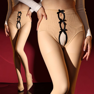 小红娘光腿神器假透肉双层丝袜200克秋冬加绒保暖开裆打底连裤袜