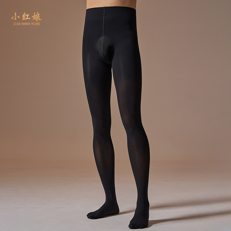 小红娘男士光腿天鹅绒200D连裤袜