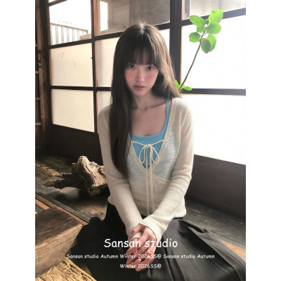两件套装微透防晒罩衫显瘦上衣