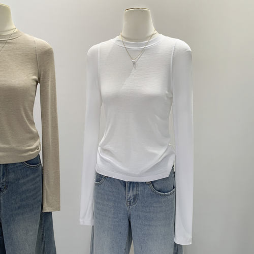 内搭打底衫女2026新款白色小上衣