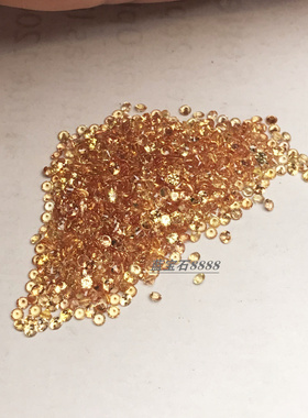 全净帕帕拉恰色VVS级天然黄色蓝宝石裸石圆1.5-2mm群排微镶嵌配石