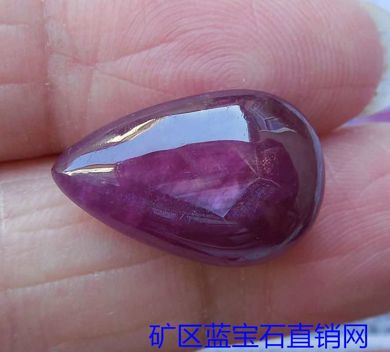 支持复检11.92克拉素面无烧水滴形天然红宝石裸石镶嵌定制首饰