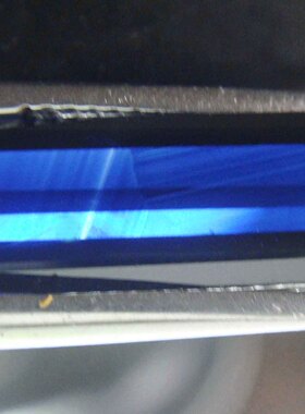 矿区直销透墨水蓝长条板戒面5.98克拉山东无烧天然蓝宝石裸石带证