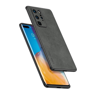 适用华为p40pro手机壳p30pro小羊皮p40全包防摔Pro+软套p30羊巴皮防滑外壳女男简约高级感