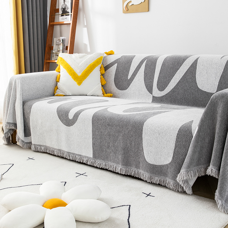 沙发盖布巾一张纸全包新款沙发毯