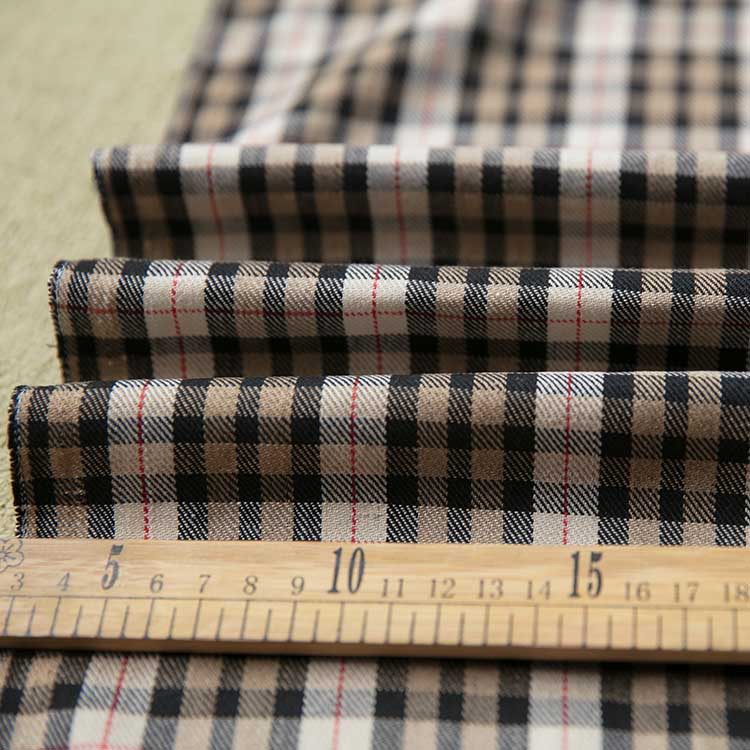 斜纹格子布料 桌布布料 春秋衬衣连衣裙裤子色织格子服装布料面料