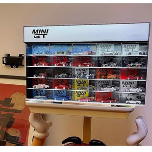 MINIGT 多美卡TLV亚克力收纳小比例车模防尘展示配灯遥控展示盒