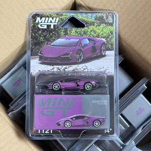 现货 MINIGT 1:64 #1121 兰博基尼 Revuelto 紫色 汽车模型