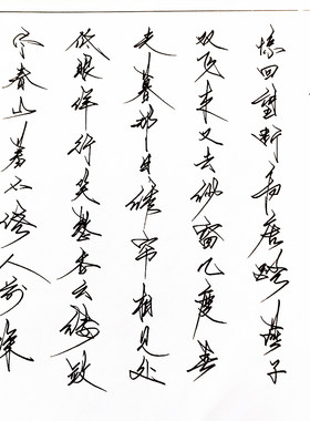 钢笔草书硬笔临摹成人练字帖