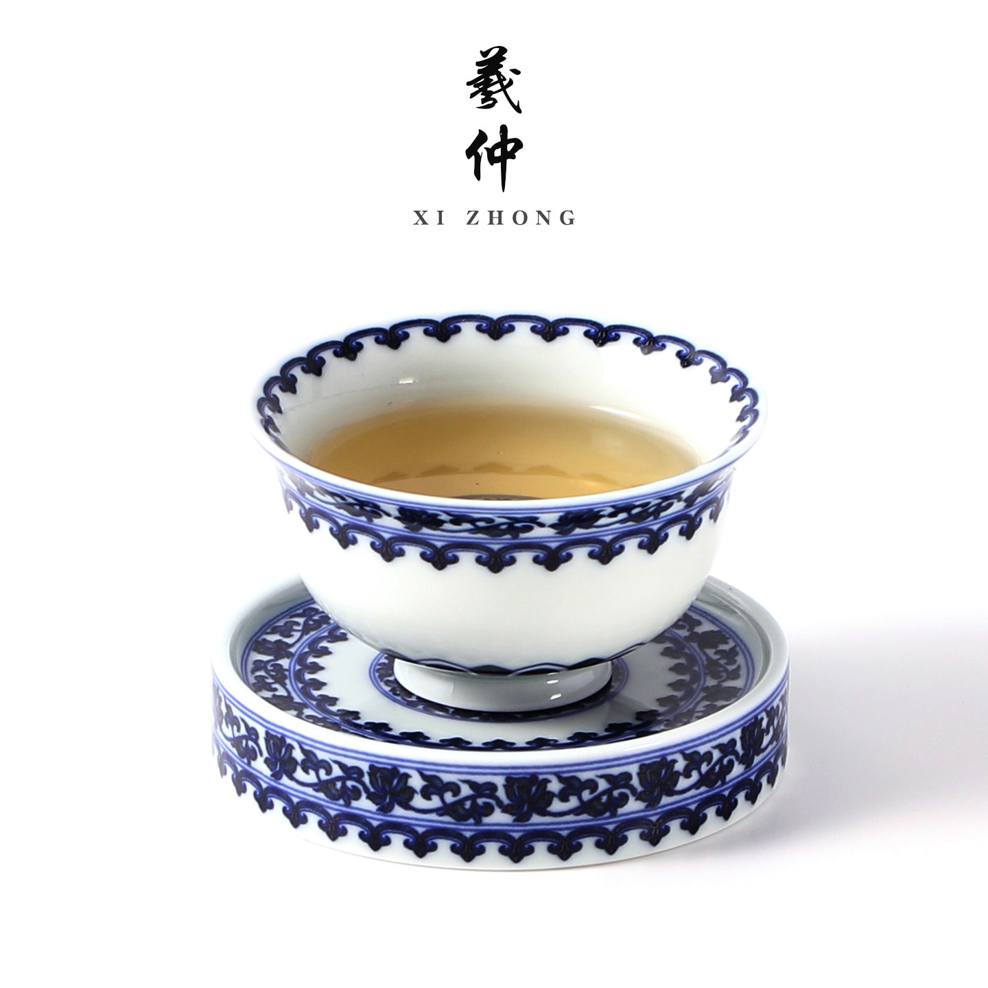青花瓷主人杯单杯家用仿古个人茶杯陶瓷防烫茶盏功夫茶具品茗杯