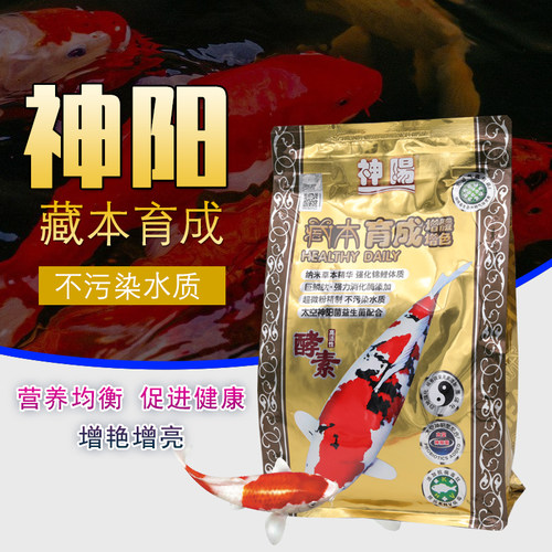 神阳藏本巨鳞锦鲤饲料三色鱼粮