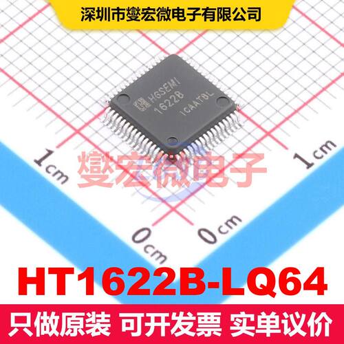 HT1622B-LQ64 LQFP-64(7x7) 显示驱动器 电源管理 集成芯片IC