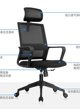 君诚具家房用电脑书公司职员办公家椅学生椅游戏JC268电竞椅带头