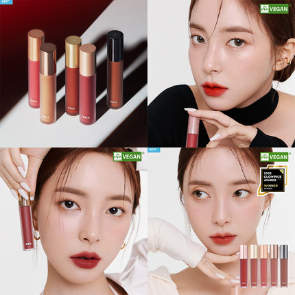 韩国BBIA天鹅绒雾面唇釉哑光25红棕砖红色丝绒裸色V21宁宁同款