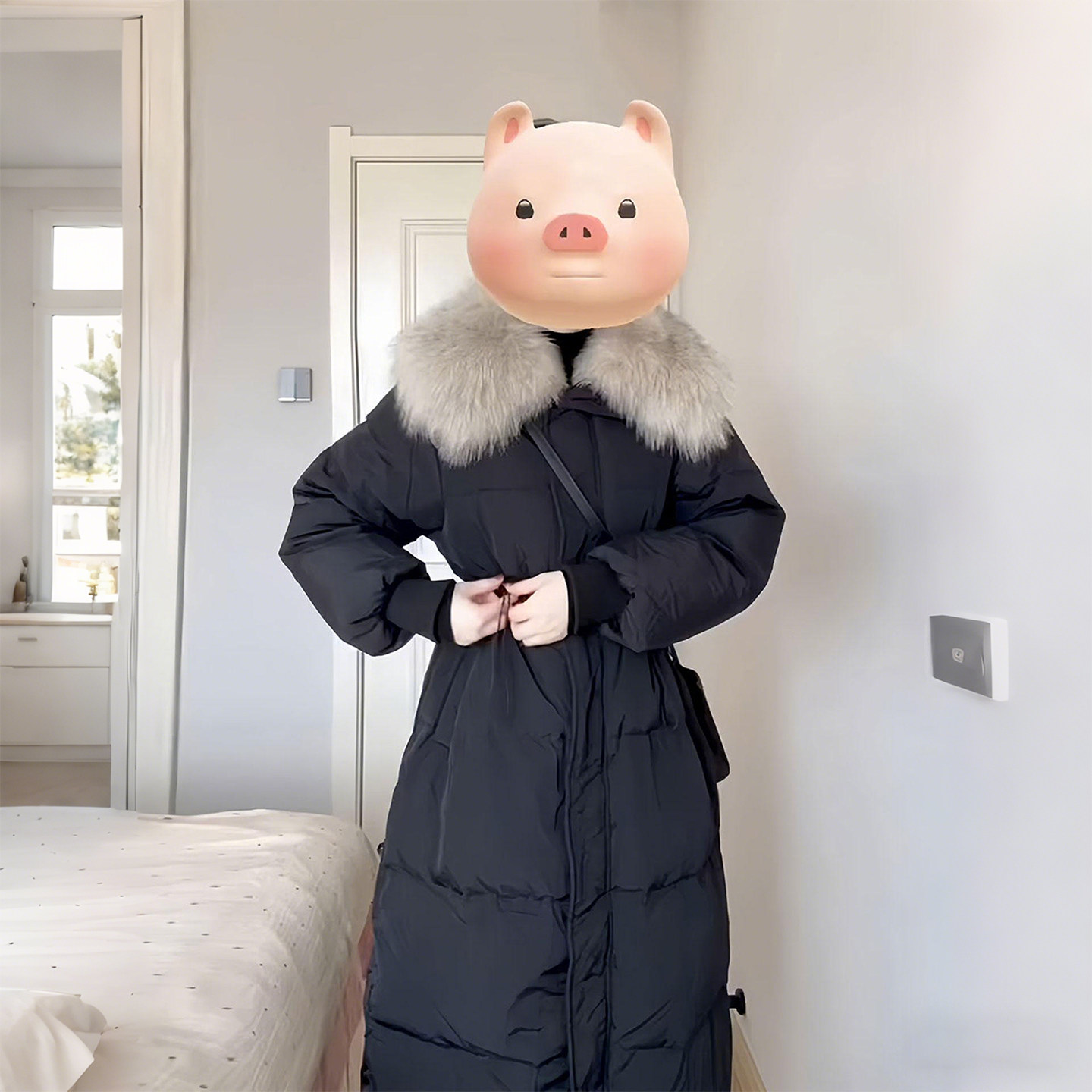 大码女装胖mm新款黑色长款棉服女高级感百搭毛领收腰保暖棉衣外套,女装/女士精品,大码棉服,淘宝优惠券,粉丝福利购,淘宝优惠卷