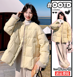 韩版 300斤大码 新款 胖mm设计感棉服女冬季 加厚保暖棉衣外套潮 女装