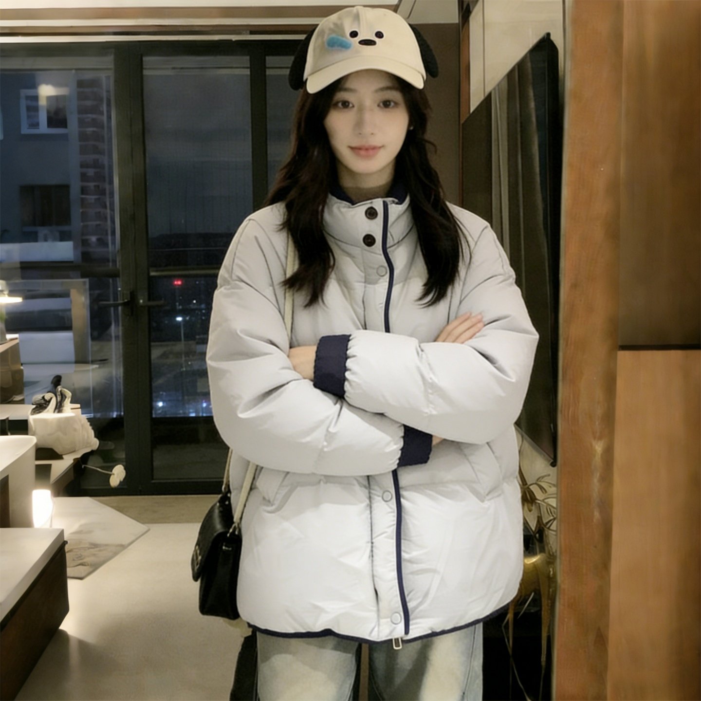 特大码女装胖mm韩版设计感面包棉服女高级感显瘦宽松保暖棉衣外套,女装/女士精品,大码棉服,淘宝优惠券,粉丝福利购,淘宝优惠卷