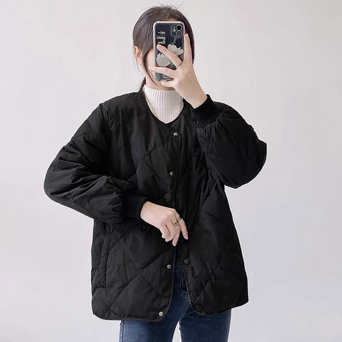 300斤菱格加厚保暖百搭棉衣棉服
