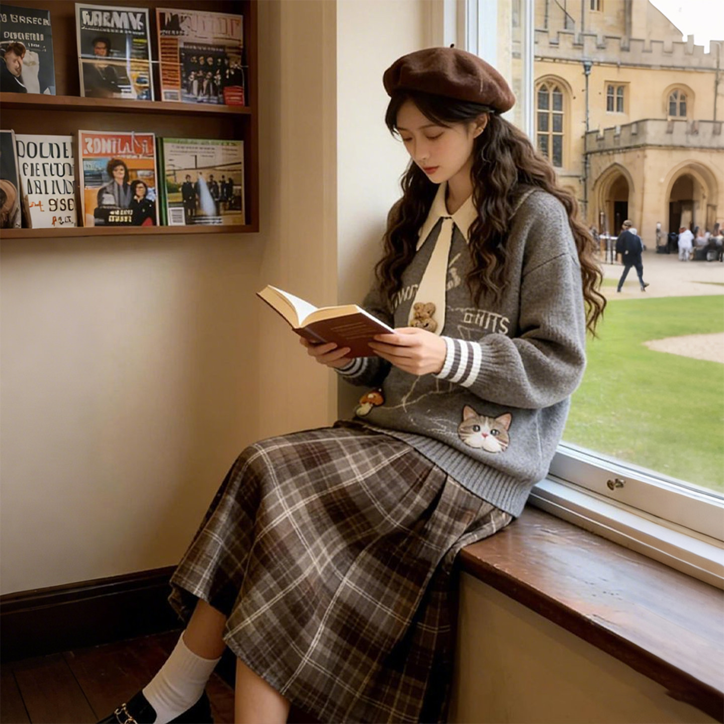 300斤胖mm大码女装学院风翻领针织衫女宽松显瘦百搭慵懒毛衣上衣,女装/女士精品,大码内搭,淘宝优惠券,粉丝福利购,淘宝优惠卷