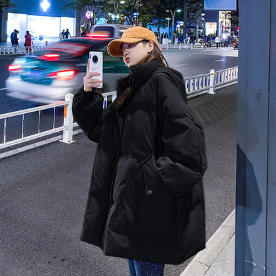 2-300斤胖妹妹连帽加厚棉衣棉服